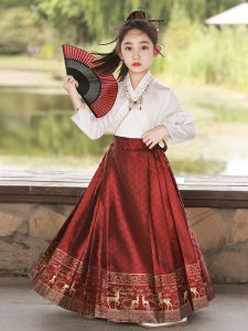 Traditional Chinese Children Hanfu Tang Autumn Winter Set