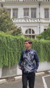 BATIK PUTRA JAWA Motif Adhiwangsa Kemeja Batik Pria Slimfit Premium Bahan Katun Lapis Furing