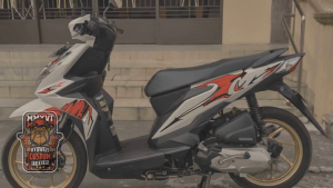 HONDA BEAT V2 GOKU THUNDER CONCEPT DECAL STICKERS