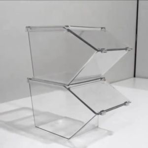 1PC Clear Flip Top Box Organizer Cosmetics Storage Box Transparent Dustproof Storage Box For Indoor Kitchen Shop