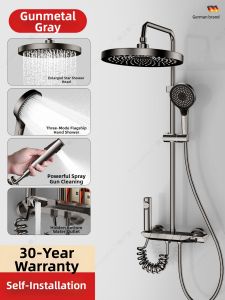 YALANDENG | Full Copper Shower Head Set with Boosting Function
