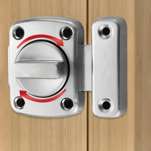 Chốt cửa vặn xoay màu Thép hợp kim lớn nhỏ BAUHO