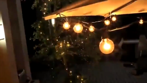 Solar Lights G40 Light String IP65 LED Solar Outdoor Light Waterproof Fairy Lights Party Garden Yard Decoration