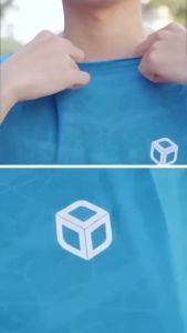 [COMBO 5] ÁO THUN CỔ TRÒN CO GIÃN VÂN NỔI LOGO HÌNH HỘP CHẤT VẢI THUN LẠNH NHẸ MÁT CO GIÃN THOẢI MÁI A1