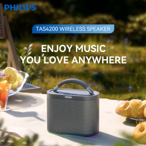 Loa Bluetooth Philips TAS4200 – Âm thanh 20W | TWS Stereo | 10h phát nhạc | AUX/TF | Có tay cầm
