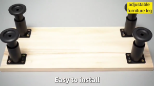 Adjustable Metal  Column Load-Bearing Beam Support Kaki Sofa Cabinet Leg Furniture Feet Table Leg kaki Meja Bed Leg Reinforcement