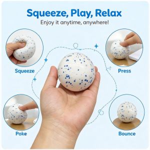 New simulation snowball decompression and kneading toy Snow Ball Crunch fun squeezing and decompression toy