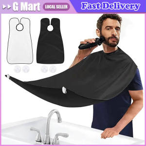 Mens Shaving Bibs Bathroom Apron Beard Bib Mens Hair Catcher for Shaving Trimming Beard Cape Cloth Bathroom Cleaning Bib