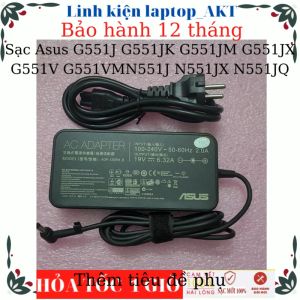 Sạc laptop Asus G551J G551JK G551JM G551JX  G551V G551VM N551J N551JX N551JQ- Sạc 19V-6.32A-120W-ZIN chân thường(5.5*2.5mm)