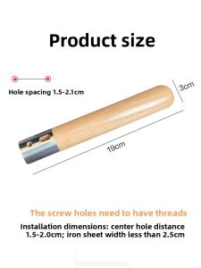 Comfortable Handheld Baking Utensil Wood Pot Handle Replacement Part for Various Brands of Pots Heat Resistant And Durable