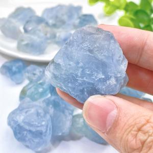 50g/100g Random High Quality Celestite rawstone Decoration Natural Crystal Raw Stone Birthday gift Scene decoration.