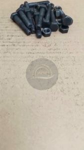 BAUT BAJA KUNCI 13 PANJANG 4CM M8 X 40 HTB GRADE 8.8 M8X40 HALF DRAT 4 CM PITCH 1.25 HITAM 12X40 12 X 40 40MM 40 MM DIAMETER DRAT 12MM BAUD 12 MUR sekrup skurp