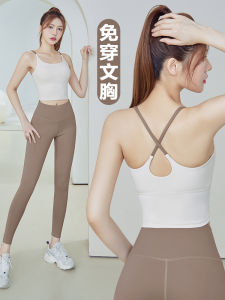 Kawaje Womens Sports Bra Yoga Wear Anti-Shock Anti-Sagging High-Strength Running Training Tank Top Outerwear Breathable Movement Full Cup Vest