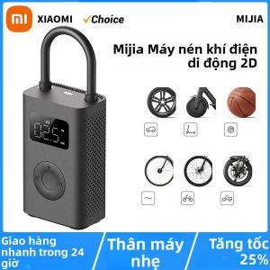 Máy Bơm Không Khí Xiaomi Mijia 2D Máy Nén Khí Điện Mini 150PSI Máy Bơm Hơi Đa Năng LED Máy Bơm Hơi Cầm Tay Tăng Tốc Độ Type-C Nhanh Hơn 25%