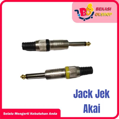 Jack Akai Mono CANARE Jak Mic Jek Gitar 65mm Jeck Audio Mono