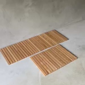 Thảm gỗ Ash/ Thảm gỗ cuộn thông minh/Tấm lót sàn phòng tắm bằng gỗ chống thấm cao cấp | LeeA.Room