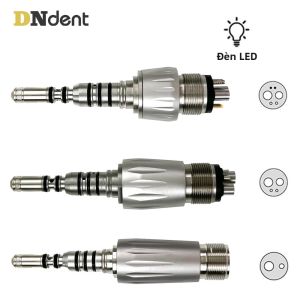 Đầu Nối Nhanh Sợi Quang Nha Khoa LED Khớp Nối Nhanh 2/4/6 Lỗ Tương Thích Với Dụng Cụ Nha Khoa Kim Loại Tốc Độ Cao Kavo