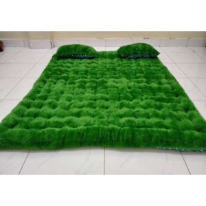 REALPICT Kasur Gender Bulu Rasfur 200x160 / 200x200 ( UKURAN BAHAN) Bonus 2 Bantal Gratis Empuk dan Tebal 5cm - 8cm