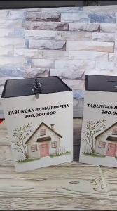 celengan target 200k impian tabungan target rumah celengan aesthetic jumbo untuk uang asli