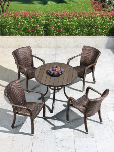 ST MIRREN | Outdoor Rattan Chair and Table Set For Leisure