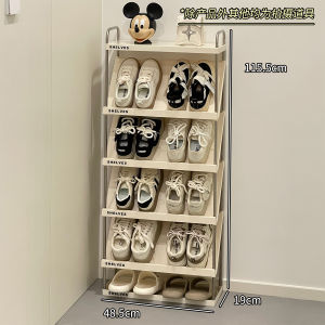 Simple Modern Plastic Shoe Rack Multi-layer Narrow Storage Shelf Easy Assembly Doorway Home Dormitory Space Saving Cabinet