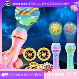 Creativity Flashlight Projector Toys Early Education Torch Toy Cute Cartoon Animal Projector Kids Baby Sleeping Story Books