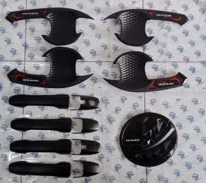 Paket Cover Handle Outer Plus Tutup Bensin Raize Hitam Doff
