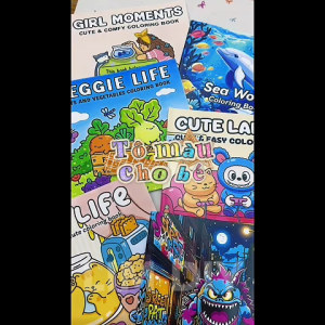 Sổ Tô Màu Cho Bé Cute Coloring Book 24 Tờ Khổ 20x20cm LIM DIY