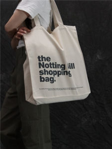 Extra Large Capacity London Notting Hill Same Style Men and Womens One-Shoulder Canvas Bag Shopping Bag Work Clothing Travel Storage Can Be Customized