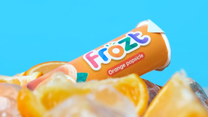 Frozt | Orange Popsicle Bundles - Real Fruit Halal Healthy Snack Lower Sugar & Dairy-Free Ice Cream In SG
