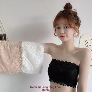 gumahus | Off-Shoulder Lace Bralette Bustier Anti Peeping White Underwear