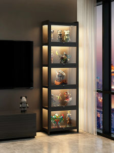 ZHUSHANXIA | Lockable Dustproof Lighted Display Cabinet