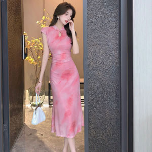 Elegant Versatile New Style Qipao Dress 2026 Spring French Design Chinese Style