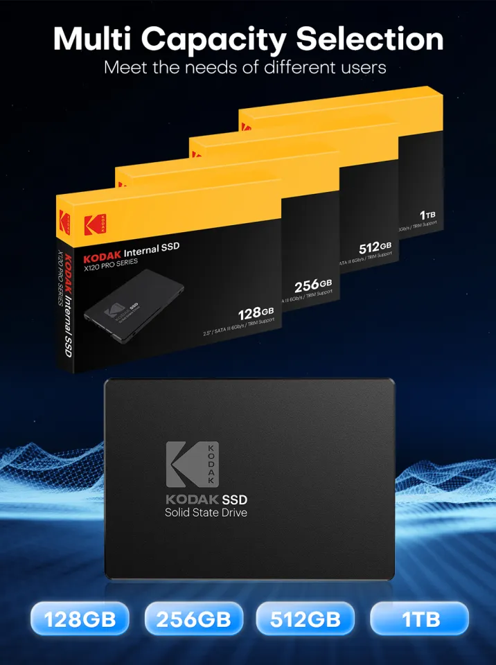 Kodak | Kodak Origial X120Pro SSD 1TB 512GB 256GB Internal Sata3