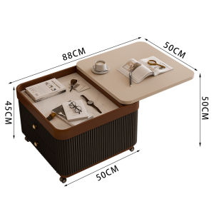 Luxury Modern Simple Oval Movable Tea Table