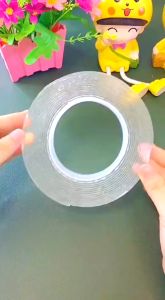 Double Tape Gel Isolasi Bening Perekat Dinding Tembok Tanpa Bekas Selotip Ajaib SuperKuat Waterproof