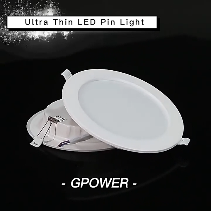 Gpower Pin Light Ultra Thin LED Ceiling Light, 6500K Daylight, 5W/ 9W ...