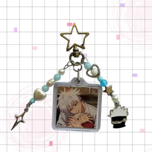 Móc Khóa Thủ Công Đính Hạt Với Các Nhân Vật Anime JJK - Gojo Itadori Megumi Nobara & Sukuna - Phụ Kiện Ba Lô Dễ Thương