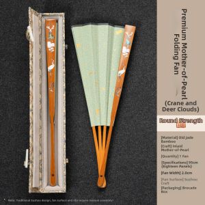 ZHANGXIAOFENG | Mother-of-Pearl Crafted Chinese Retro Style Fan