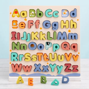 Montessori Teaching Aids 3D Puzzle Blocks Matching Numbers And Letters Educational Toys for Children Aged 3 to 6 Years Old