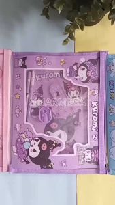 Fancy Study Set Zipper Sanrio 6027 A5 / Paket Alat Tulis Kotak Pensil Jaring Ukuran Kwarto 6 In 1