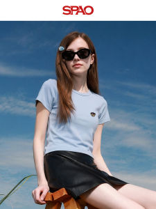 spao | Áo Sơ Mi Nữ Tay Ngắn Ôm Dáng