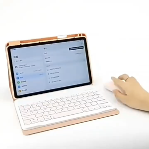 【Ready Stock】RGB Backlight Bluetooth Keyboard Mouse Combo Black Ultra Slim Papan Kekunci Bluetooth Untuk Tablet Laptop