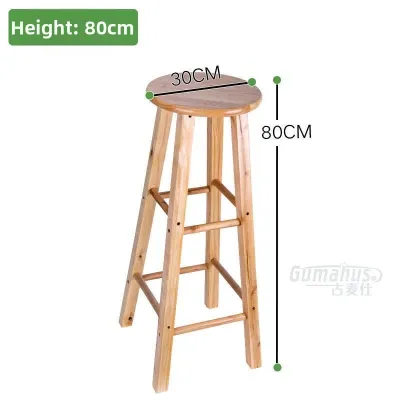 Jinluohe | Home Solid Wood Round Stool