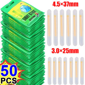 5/20/50 cái phao câu cá Que Phát Sáng đom đóm cần dạ quang 25/37 Mét phát sáng câu cá đêm cần dạ quang phao công cụ tiện ích