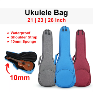 Ukulele Bag (UB-19) 10mm Sponge for Ukulele Guitar Case Original 21 23 26 Inch 寸 Soprano Concert Tenor Size | Ukelele Beg 烏克麗麗 乌克丽丽 尤克里里背包
