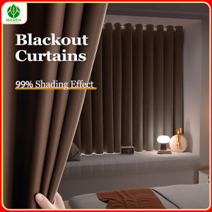 MASHIDA Blackout curtain 99% Blackout Curtain Langsir Tebal Curtain Hook Ring Langsir Blackout Tirai Tingkap