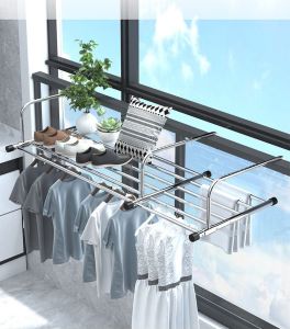 (NEW & READY STOCK) Indoor and Outdoor Thicker Stainless Steel Extendable Drying Rack - Space Saving Design