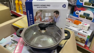 Nồi chống dính ceramic Happy Home Pro Yoori - 24cm (Xanh Navy) - Made in Korea
