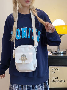 Cute Cartoon Japanese Style Small Shoulder Bag for Girls Student Travel Phone Bag Single Shoulder Backpack Nylon Material